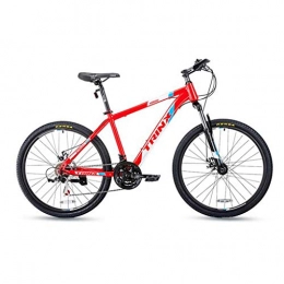 GXQZCL-1 Fahrräder GXQZCL-1 Mountainbike, Fahrrder, 26inch Mountainbike / Fahrrder, Carbon-Stahlrahmen, Vorderradaufhngung und Doppelscheibenbremse, 21 Geschwindigkeit, 17inch-Rahmen MTB Bike (Color : Red)
