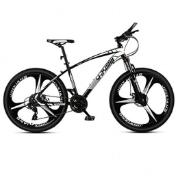 GXQZCL-1 Fahrräder GXQZCL-1 Mountainbike, Fahrrder, Mountainbike, Bergfahrrder Hardtail, Doppelscheibenbremse und Vorderradaufhngung, Stahl-Rahmen, 26-Zoll-Rad-Mag MTB Bike (Color : Black+White, Size : 24 Speed)