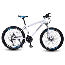 GXQZCL-1 Fahrräder GXQZCL-1 Mountainbike, Fahrrder, Mountainbike / Fahrrder, Vorderradaufhngung und Dual Disc Brake, Carbon-Stahlrahmen, 26inch-Speichen Felgen MTB Bike (Color : White, Size : 24 Speed)