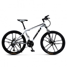 GZMUK Mountainbike GZMUK 26 Zoll Mountainbike Kohlenstoffreicher Stahl 21(24, 27) Geschwindigkeit Scheibenbremse Fahrrad Für Jungen, Mädchen, Herren Und Damen, Weiß, 21 Speed