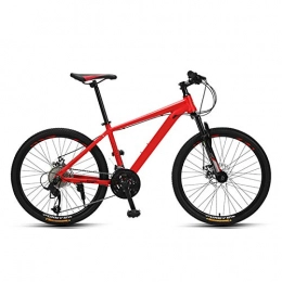 haozai Mountainbike haozai Mountainbike 24 Zoll, 27-Gang-Getriebe, mechanische Doppelscheibenbremse, fette Federgabel, Mit Verstellbarem Sitz V-Brakes Fahrrad Für Herren Und Damen