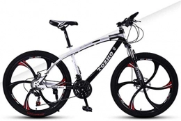 HCMNME Fahrräder HCMNME Mountainbikes, 24-Zoll-Mountainbike Erwachsene Variable Geschwindigkeit Stoßdämpfer Fahrrad Dual Scheibenbremse Six Blade Rad Fahrrad Aluminiumrahmen mit Scheibenbremsen