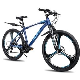 HH HILAND Mountainbike HILAND 26 Zoll Mountainbike MTB Fahrrad mit Stahlrahmen 21-Gang Scheibenbremse Federgabel 3-Speichen-Räder Trekkingrad Cityrad blau Jungs Herren Jugendliche Damen