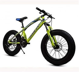HCMNME Fahrräder Hochwertiges langlebiges Fahrrad Fat Tire Fahrrad Mountainbike for Kinder und Jugendliche, 20-Zoll-Rder MBT Bikes High-Carbon Stahlrahmen, stodmpfender Gabel- und Doppelscheibenbremse Aluminiumrahm