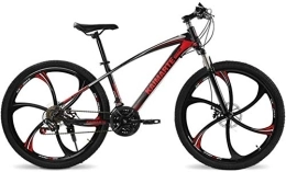 HongLianRiven Mountainbike HongLianRiven BMX 26 Zoll 21 / 24 / 27 Gang Erwachsene Mountainbike, Student Riding Stoßdämpfer Variable Speed Fahrrad, Geschenk Bike, Race Grade Shifting System 7-14, rot, 27