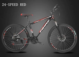 HUWAI Mountainbike HUWAI Faltrad mit, 24-Gang, Premium Full Suspension und Qualität Getriebe, High Carbon Stahl Doppelaufhebung Rahmen Mountainbike, leicht und robust, Rot