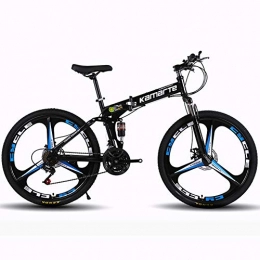 Hxx Mountainbike Hxx Mountainbike, 24"Tragbare Geschwindigkeit Doppelscheibenbremsen Fr Mountainbike 21-Gang-Rahmen Aus Kohlenstoffstahl Doppelscheibenbremsen Unisex-Fahrrad, Schwarz