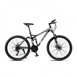 JAEJLQY Mountainbike JAEJLQY Fahrrad-Mountainbike, Neue Ankunft 21 / 24 / 27 geschwindigkeiten Disc bremsen Fett Bike 26 Zoll 26x4, 0"fett Reifen Schnee Fahrrad Öl frühling Gabel, Blacka, 27