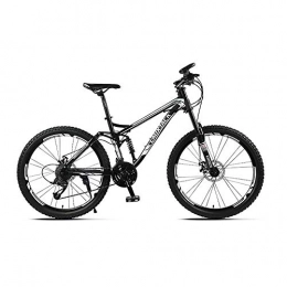 JAEJLQY Mountainbike JAEJLQY Fahrrad-Mountainbike, Neue Ankunft 21 / 24 / 27 geschwindigkeiten Disc bremsen Fett Bike 26 Zoll 26x4, 0"fett Reifen Schnee Fahrrad Öl frühling Gabel, Blackb, 27