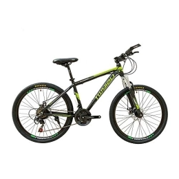 JHKGY Mountainbike JHKGY Mountainbikes, 26 Zoll 21 Speed Stoßdämpfendes Rennrad, Aluminiumlegierung Double Front Suspension Fahrrad, Mountainbike Für Jugendliche, Grün