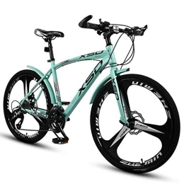 JLRTY Mountainbike JLRTY Mountainbike 26" Mountainbikes 21 / 24 / 27 / 30 Geschwindigkeiten Unisex MTB Bike Leichte Carbon-Stahlrahmen Doppelaufhebung Scheibenbremse (Color : Green, Size : 24speed)