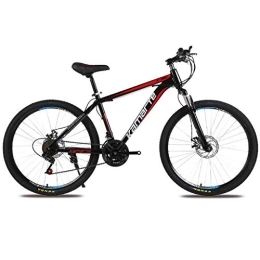 JLRTY Fahrräder JLRTY Mountainbike Mountain Bike 26" Damen / Herren Ravine Bike 21 / 24 / 27 Geschwindigkeiten Carbon-Stahlrahmen-Scheibenbremse Vorderachsfederung (Color : Black, Size : 27speed)