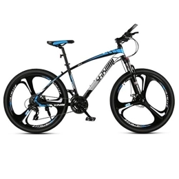 JLRTY Fahrräder JLRTY Mountainbike Mountainbike, 26 „Carbon Stahlrahmen Männer / Frauen Fahrräder Hardtail, Doppelscheibenbremse Und Vorderradgabel, 21 / 24 / 27 Geschwindigkeiten (Color : Blue, Size : 24 Speed)