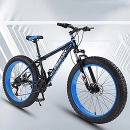 JLRTY Fahrräder JLRTY Mountainbike Mountainbike, 26 ‚‘ Rad-Fahrräder 24 Geschwindigkeiten MTB Leichte Carbon-Stahlrahmen-Scheibenbremse Vorderachsfederung (Color : Blue)