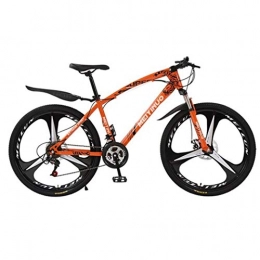 JLRTY Fahrräder JLRTY Mountainbike Mountainbike, Damen / Herren 26 Zoll-Rad-Fahrrad-Carbon-Stahlrahmen for Fahrräder, Doppelscheibenbremse Und Stoßfest Federgabel (Color : Orange, Size : 24-Speed)