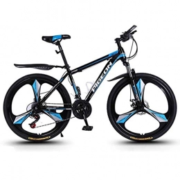 JLRTY Fahrräder JLRTY Mountainbike Mountainbike / Fahrrad 26 ‚‘ Rad Faltbare Carbon-Stahlrahmen 24 / 27 / 30 Geschwindigkeiten Scheibenbremse Doppelaufhebung (Color : Blue, Size : 24speed)