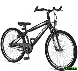 Hooptec Mountainbike Jungen Fahrrad Attack 26 Zoll 3 Gang, schwarz