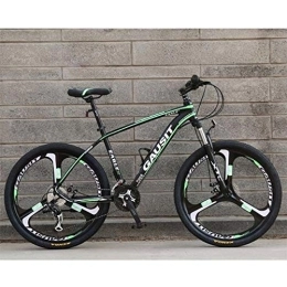 Kays Mountainbike Kays Mountainbike 26" Mountainbikes 24 / 27 / 30 Geschwindigkeiten Männer / Frauen Bike Leichte Carbon-Stahlrahmen-Scheibenbremse Vorderachsfederung (Color : Green, Size : 24speed)