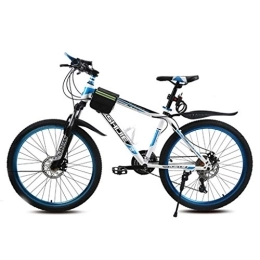 Kays Mountainbike Kays Mountainbike Bergfahrräder 26" Zoll MTB Bike 21 / 24 / 27 Geschwindigkeit Leichte Carbon-Stahlrahmen Doppelaufhebung Scheibenbremse (Color : Blue, Size : 21speed)