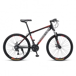 Kays Mountainbike Kays Mountainbike Fahrrad für Damen und Herren Mountainbike 26-Zoll-räder Erwachsene Fahrrad 24 / 27 Gang Sand Trek Bike Doppelscheiben Bremsräder Mit Kohlenstoffstahlrahmen(Size:24 Speed, Color:Red)