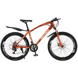Kays Mountainbike Kays Mountainbike Mountain Bike 26" Unisex Ravine Bike Carbon-Stahlrahmen 21 / 24 / 27 Geschwindigkeiten Scheibenbremse Vorderachsfederung Speichenrad (Color : Orange, Size : 27speed)