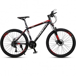 Kays Mountainbike Kays Mountainbike Mountainbike, 26" Leichtgewicht Aluminium Rahmen Fahrrad, Doppelscheibenbremse Und Verriegelt Vorderradaufhängung, 27 Geschwindigkeit (Color : Red)