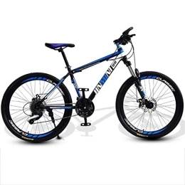 Kays Mountainbike Kays Mountainbike Mountainbike, 26 Zoll Bergfahrräder Hardtail, Carbon-Stahlrahmen, Vorderradaufhängung Doppelscheibenbremse, 21 / 24 / 27 Beschleunigt (Color : Black+Blue, Size : 21 Speed)