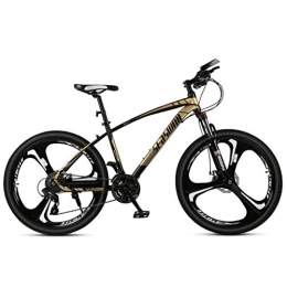 Kays Mountainbike Kays Mountainbike Mountainbike, 26 ‚‘ Zoll Damen / Herren MTB Leicht Fahrräder 21 / 24 / 27 / 30 Geschwindigkeiten Carbon-Stahlrahmen Vorderradaufhängung (Color : Gold, Size : 24speed)