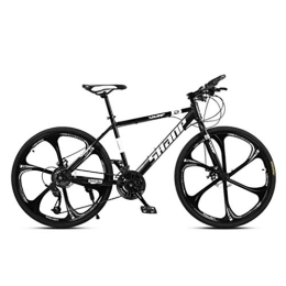 Kays Mountainbike Kays Mountainbike Mountainbike, 26-Zoll-Fest-Tail-Gebirgsfahrrad, Doppelscheibenbremse und Federgabel, Mag Räder (Color : Black, Size : 21-Speed)