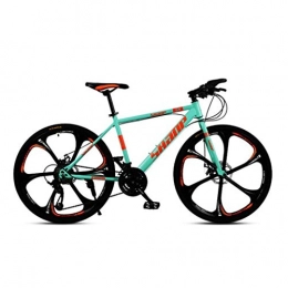 Kays Mountainbike Kays Mountainbike Mountainbike, 26-Zoll-Fest-Tail-Gebirgsfahrrad, Doppelscheibenbremse und Federgabel, Mag Räder (Color : Green, Size : 24-Speed)