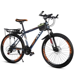 Kays Mountainbike Kays Mountainbike Mountainbike, 26inch Rad Stahl-Rahmen Mountainbikes, Doppelscheibenbremse und Vorderradgabel (Color : Orange)