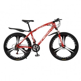 Kays Fahrräder Kays Mountainbike Mountainbike, Damen / Herren 26 Zoll-Rad-Fahrrad-Carbon-Stahlrahmen for Fahrräder, Doppelscheibenbremse Und Stoßfest Federgabel (Color : Red, Size : 21-Speed)