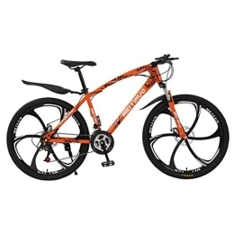 Kays Mountainbike Kays Mountainbike Mountainbike, Damen / Herren-Gebirgsfahrrad, Doppelscheibenbremse und Federgabel, 26inch Räder (Color : Orange, Size : 24-Speed)