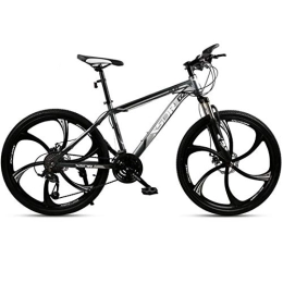 Kays Fahrräder Kays Mountainbike Mountainbike, Hardtail Berg Fahrrad, 26 Zoll Räder, Doppelscheibenbremse Und Federgabel (Color : Silver, Size : 21-Speed)