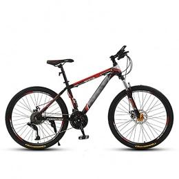 KELITINAus Mountainbike KELITINAus Erwachsene Mountainbike, Mit 26-Zoll-Rad-Hochkohlenstoff-Stahl-Rahm-Fahrrad Mit Dual-Scheibenbremsen Vorne Federgabel Für Männer, Rot-24In-27Speed, Rot-26In-21Speed