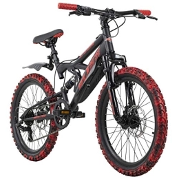 KS Cycling Mountainbike KS Cycling Kinder-Mountainbike 20'' Bliss Pro schwarz-rot RH 33 cm