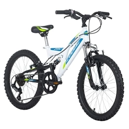 KS Cycling Mountainbike KS Cycling Mountainbike Fully 20'' Zodiac weiß-grün 31 cm