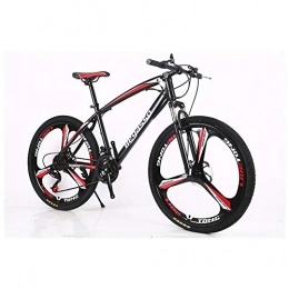 KXDLR Mountainbike KXDLR 26" Mountain Bike Leichte High-Carbon Stahlrahmen Vorderradaufhängung Doppelscheibenbremsen 21-30 Beschleunigt Unisex Fahrrad MTB, Rot, 21 Speed