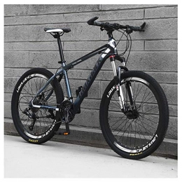 KXDLR Mountainbike KXDLR Mountainbike 24-Gang 26-Zoll-Doppelscheibenbremse Vorderachsfederung High-Carbon Stahl Bikes, Grau