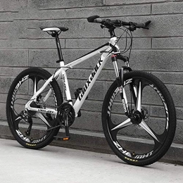 LFSTY Mountainbike LFSTY 26 Zoll 21 / 24 / 27 / 30 Geschwindigkeit Scheibenbremse Integrierte Rad Fahrrad Mountainbike Downhill Straße Hardtail Mountainbike, B, 27 Speed