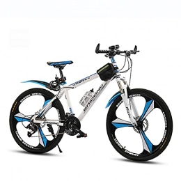 LHQ-HQ Fahrräder LHQ-HQ 26-Zoll-Einrad-Mountainbike-Fahrrad 21-Gang-Doppelscheibenbremse Mountainbike Student Fahrrad Mit Variabler Geschwindigkeit, White Blue