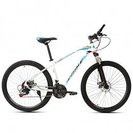 LHQ-HQ Fahrräder LHQ-HQ 27, 5 Zoll Mountainbike Erwachsene Variable Geschwindigkeit Scheibenbremse Stoßdämpfung Im Gelände, White Blue