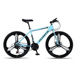 LHQ-HQ Mountainbike LHQ-HQ Student Auto Scheibenbremse 26-Zoll-24-Gang-High-Carbon-Stahl Dreirädrigen Erwachsenen Fahrrad Männlich Und Weiblich Rennrad, Blau