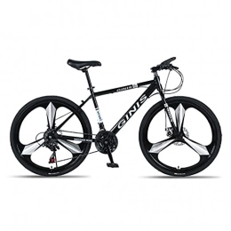 LHQ-HQ Fahrräder LHQ-HQ Student Auto Scheibenbremse 26-Zoll-30-Gang-High-Carbon-Stahl Dreirädrigen Erwachsenen Fahrrad Männlich Und Weiblich Rennrad, Schwarz