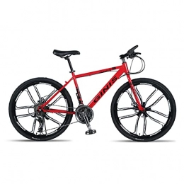 LHQ-HQ Mountainbike LHQ-HQ Studentenauto Scheibenbremse 26 Zoll 30 Geschwindigkeit High Carbon Stahl Zehnrad Erwachsenen Fahrrad Männlich Und Weiblich Rennrad, Rot