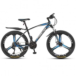 L&J Mountainbike LJ Fahrrad, Mountainbikes, Fahrradführer, 26 Zoll, 24 Zoll, Mountainbike, 21 / 24 / 27 / 30 Geschwindigkeitsgetriebe, Gabelaufhängung, Erwachsenenfahrrad, Jungen- Und Mädchenfahrrad, Blau, 24 Zoll 27 Geschw