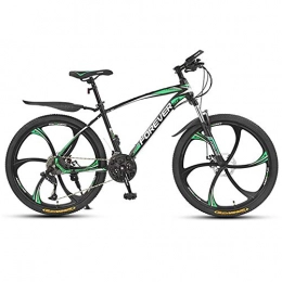 L&J Mountainbike LJ Fahrrad, Mountainbikes, Fahrradführer, 26 Zoll, 24 Zoll, Mountainbike, 21 / 24 / 27 / 30 Geschwindigkeitsgetriebe, Gabelaufhängung, Erwachsenenfahrrad, Jungen- Und Mädchenfahrrad, Grün, Grün, 26 Zoll 24 G