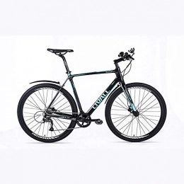 LLVAIL Mountainbike LLVAIL Carbon-Faser-Straßen-Fahrrad-Shifting Ultra Light Scheibenbremse Smart-Fahrrad-Mountainbike mit Scheibenbremse 24 Geschwindigkeiten Antrieb (Größe : L)