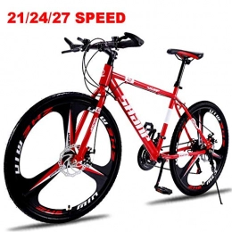 LXDDP Mountainbike LXDDP Mountainbike Carbon Stahl Fahrrad Gabel Federung 3 Speichenräder Doppelscheibenbremsen Fahrrad Racing Fahrrad Outdoor Radfahren