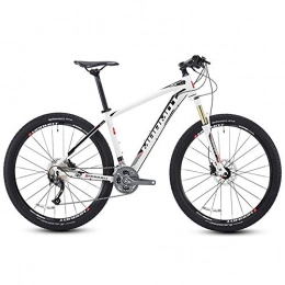 MJY Mountainbike MJY Mountainbikes, 27, 5-Zoll-Big-Tire-Hardtail-Mountainbike, 27-Gang-Mountainbike aus Aluminium, verstellbarer Sitz für Herren-Damenfahrräder, Weiß